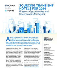 Sourcing Transient Hotels for 2024 Presents Opportunities and Uncertainties for Buyers